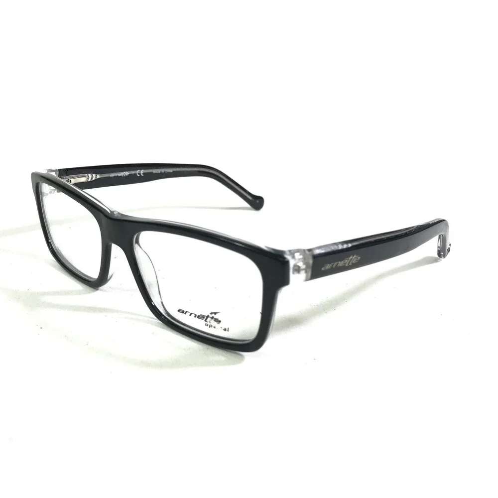 Arnette SCALE 7085 1019 Eyeglasses Frames Black Clear Rectangular 51-15-140